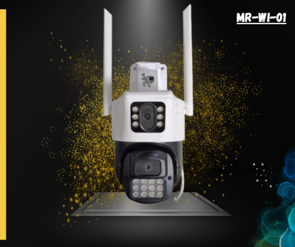 Marline Outdoor IP66 Wireless H.265 1080P IP Security Surveillance Dual lens Cctv Wifi ip Camera {mr-wi-01}