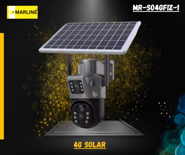 Marline V380 Dual Lens ||  4G Solar PTZ Camera || Wireless CCTV Outdoor || Security Surveillance with Night Vision