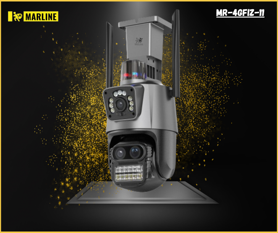 Marline Outdoor IP66 Wireless H.265 1080P IP Security Surveillance Dual lens Cctv Ip Camera support 4G (2)